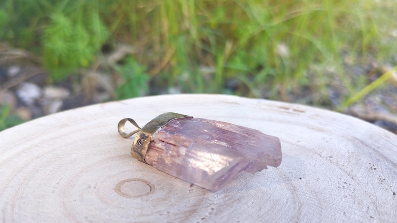 Pink Kunzite Gemstone Pendant image 1