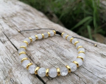 Rock crystal bracelet