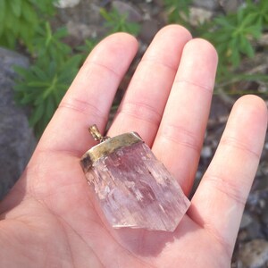 Pink Kunzite Gemstone Pendant image 5