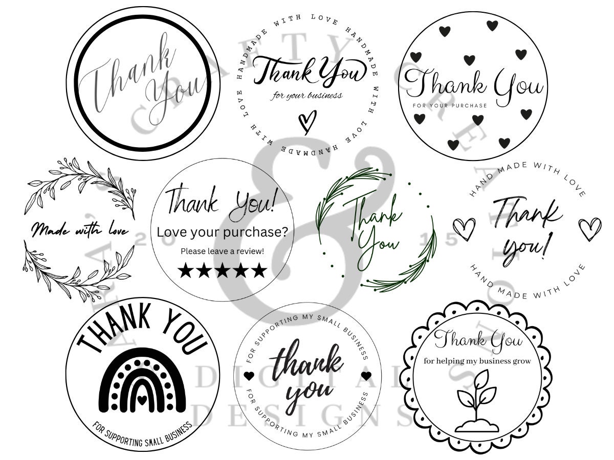 AWUSA Custom Stickers Personalized Labels - Customized Stickers with Any Design Image Logo Text,Custom Thank You Label Stickers,Custom Stickers for