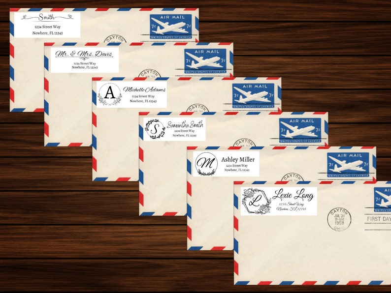 6 Customizable Template Designs for Address Stickers for Thermal