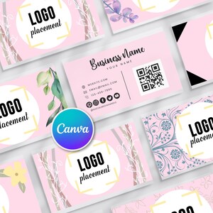 15 Customizable business card template designs, canva template, custom business cards, business card designs, QR code business cards