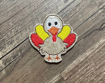 Thanksgiving turkey feltie embroidery design digital download