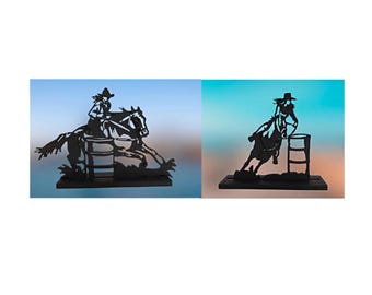 Juego de barriles de madera para carreras – Decoración de rodeo vaquera del oeste