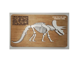Rompecabezas de triceratops hecho a mano: esqueleto de dinosaurio de madera en 3D