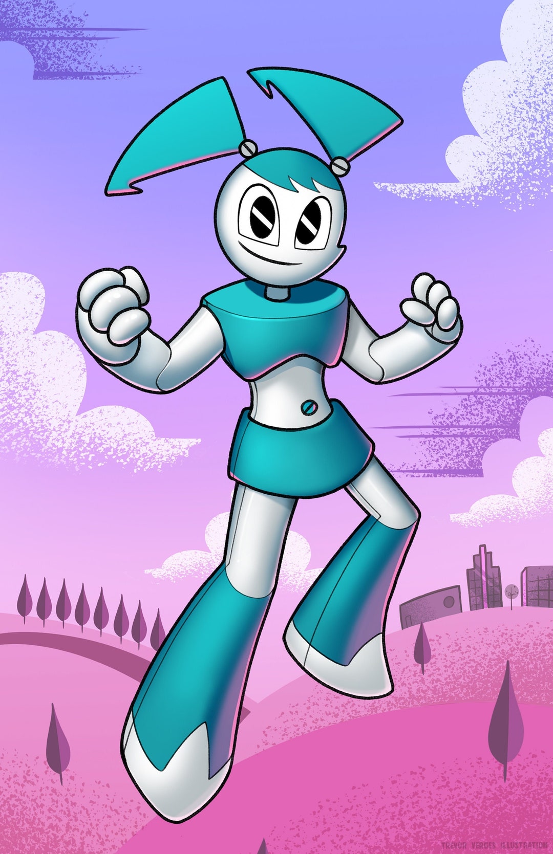 Jenny, jenny wakeman, mlaatr, teenage robot, xj9, HD phone wallpaper