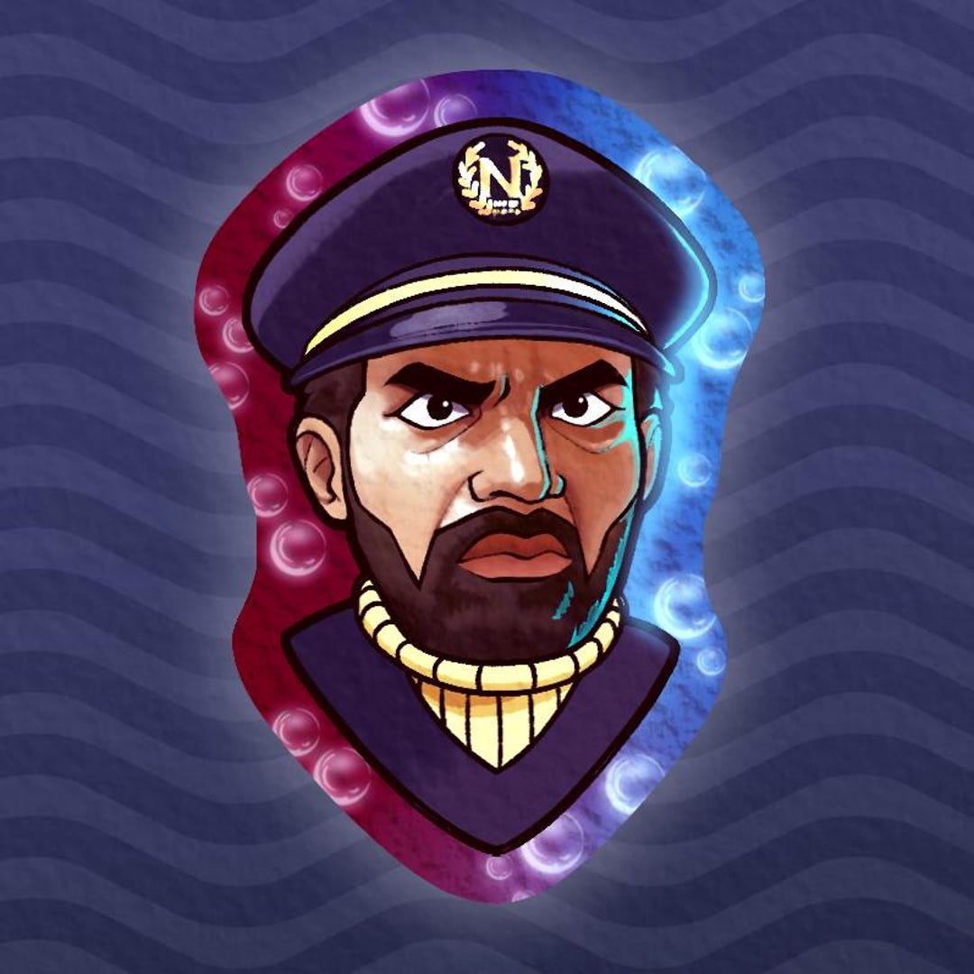 Nemo Octopus Sticker Captain Nemo Sticker - Etsy