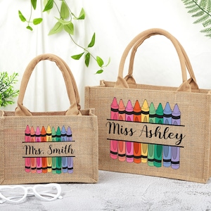 Custom Teacher Tote Bag, Teacher Gift Bag, Personalized Teacher Tote Bag, Teacher Name Gift Bag, Teacher Thank You Gift, Gift for Teacher