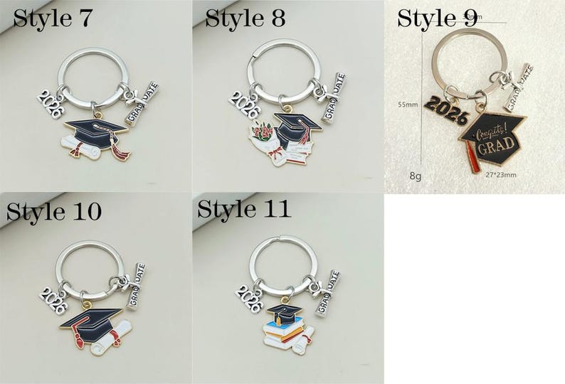 Personalized Leather Graduation Keychain: Class of 2026 Gift - Etsy