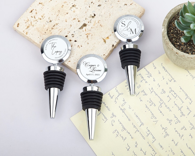 Personalized Champagne Stopper: Custom Wedding Favors - Etsy