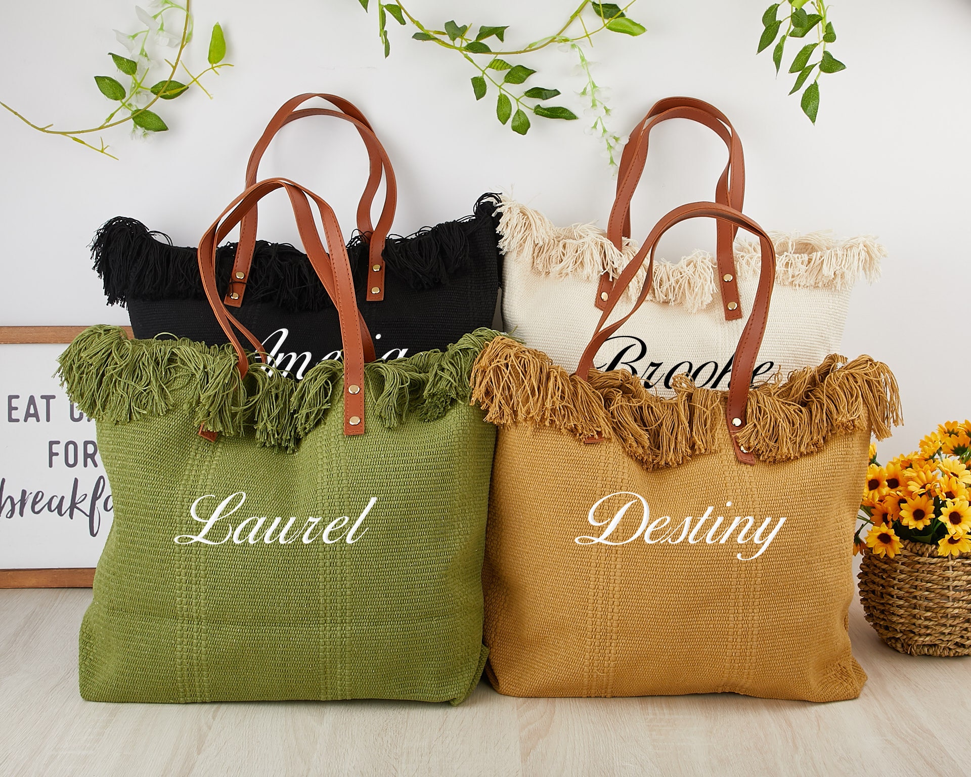 Fringe Tote Bag - Etsy