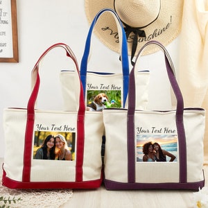 Personalisierte Hunde Tragetasche, Individuelle Hunde Reisetasche, Canvas Tragetasche für Katze, Haustier Portrait Tasche, Individuelles Logo Tragetasche, Foto Tragetasche