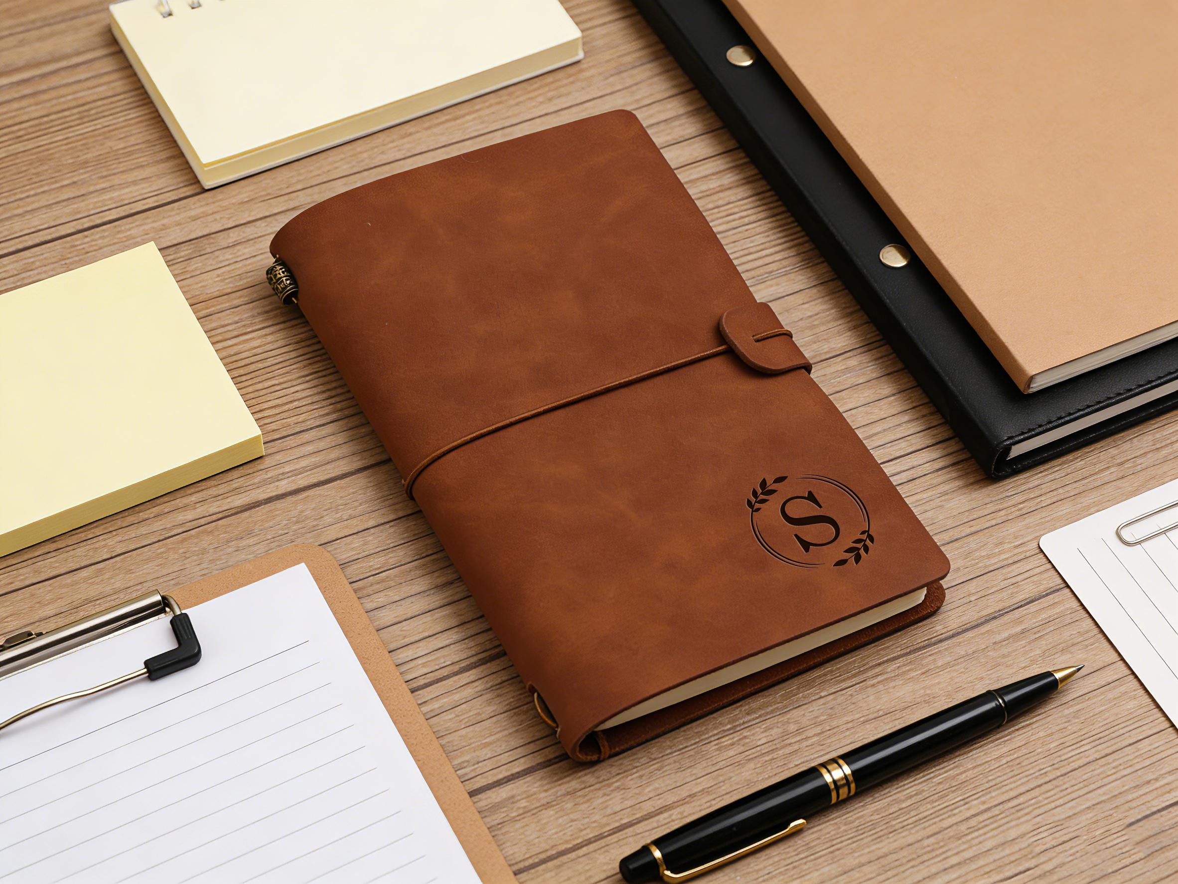 Personalized Travel Journal With 2 Inserts, Refillable Leather Journal ...