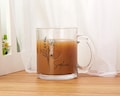 Custom Glass Mug, Personalized Bridesmaid Mug, Bridal Party Gift, Birth Month Flower Mug, Birthday Gift Christmas Gifts for Her/Mom/Women