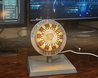 Iron Man Arc Reactor (Mark 1) Proof That Tony Stark Has A Heart Iron man movie replica iron man mark 1 Reactor Handcrafted display gift