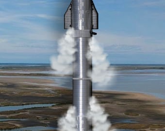 Space X Starship Super Heavy Model / SN28 Booster OLTP IFT3 / Spacex Gift / Spacex Rocket / Nasa Rocket / Model Spaceship / Booster 9