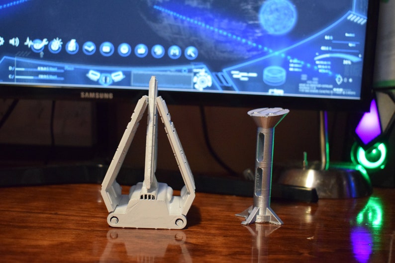 ラムダ級シャトル/ラムダ級T-4aインペリアルシャトル/スターウォーズシャトル/スペースシャトル/スターウォーズシップ 大型バージョン！1:144スケール 画像 8