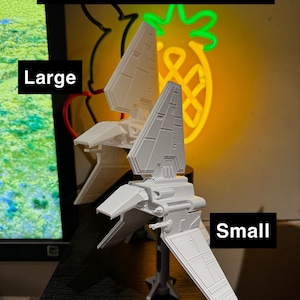 Lambda Class Shuttle/Lambda Class T-4a Imperial Shuttle/Star Wars Shuttle/Space Shuttle/Star Wars Ship 1:182 Scale image 10