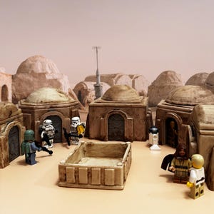 Tatooine Style Hut Building for Star Wars Legion/shatterpoint Terrain or Lego Mini figure Displays.