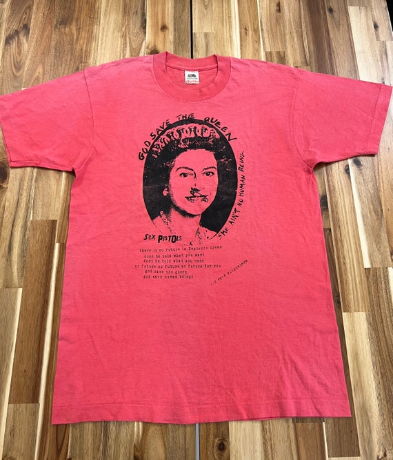 Vintage 90’s Sex Pistol God Save The Queen Band T… - image 1