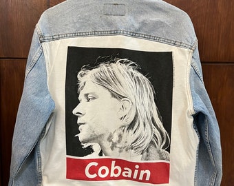 Vintage Levis Custom Kurt Cobain Denim Jacket
