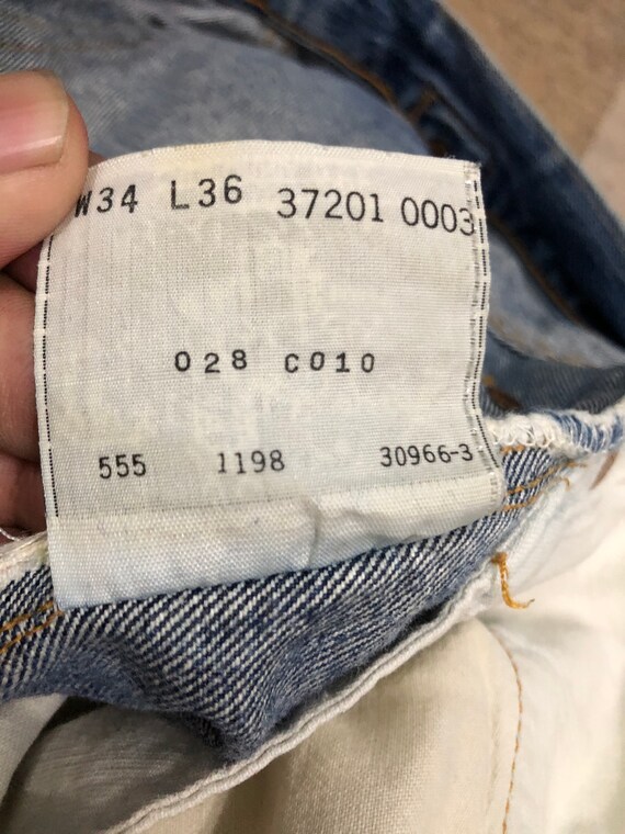 Levis 501 XXC Big E Selvedge Distressed Denim - image 7