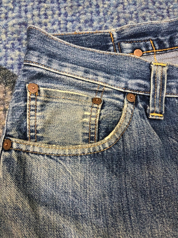 Levis 501 XXC Big E Selvedge Distressed Denim - image 3