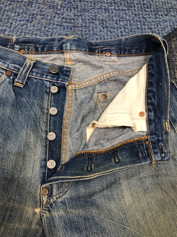 Levis 501 XXC Big E Selvedge Distressed Denim - image 2