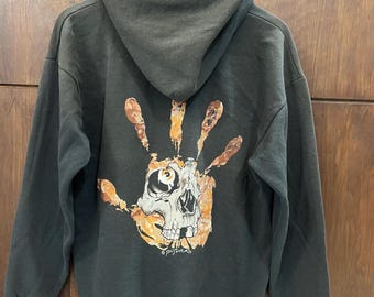Felpe con cappuccio vintage anni '90 "Hand of Fear" dei Pushhead