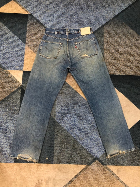 Levis 501 XXC Big E Selvedge Distressed Denim - image 6