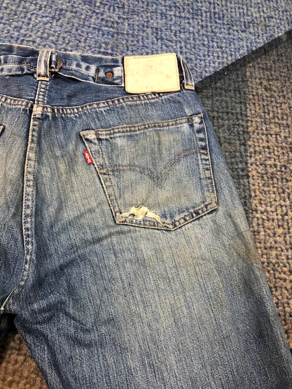 Levis 501 XXC Big E Selvedge Distressed Denim - image 9