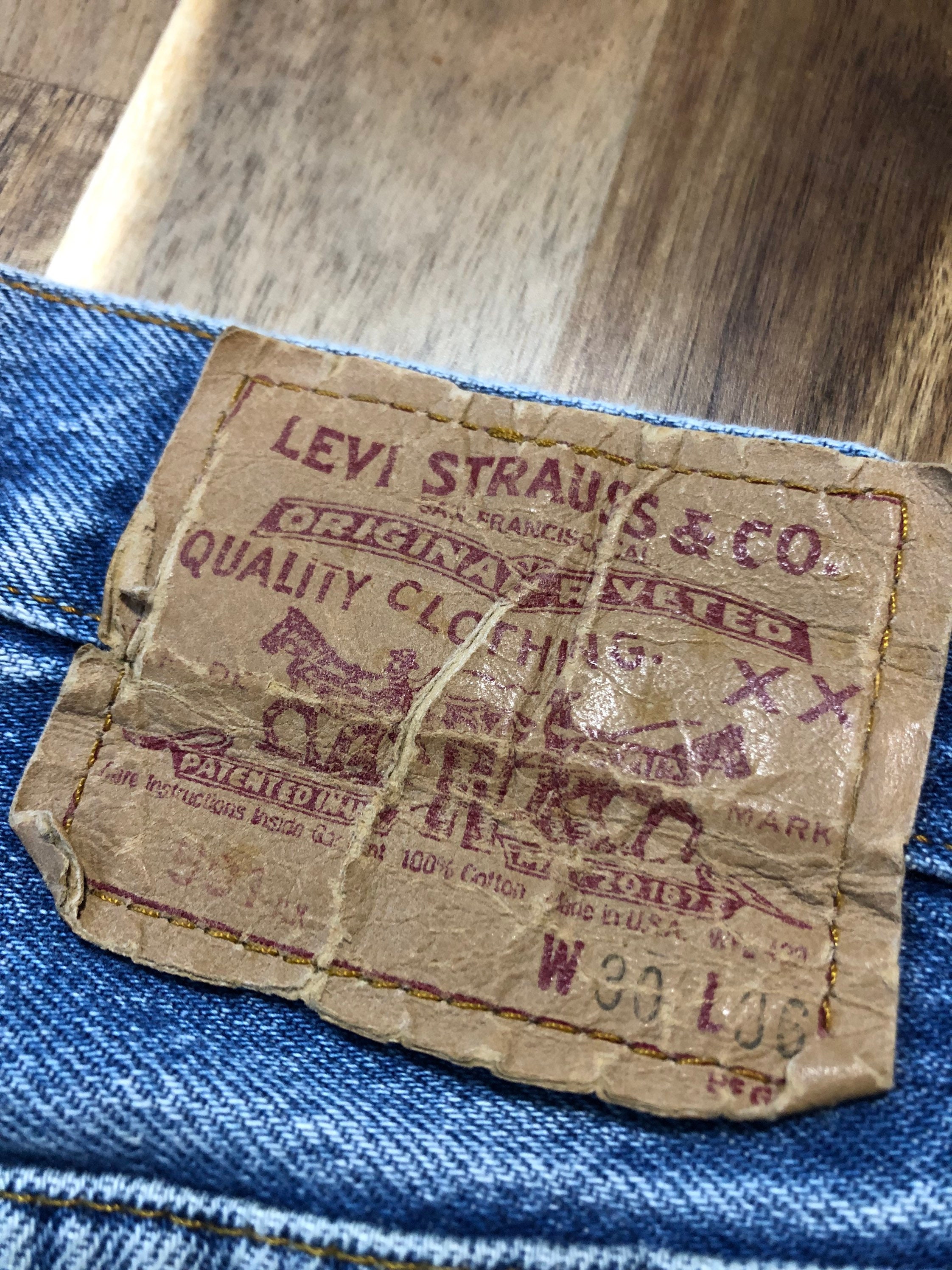 Vintage Levis 501 Button 555 Made in USA Jeans Denim - Etsy