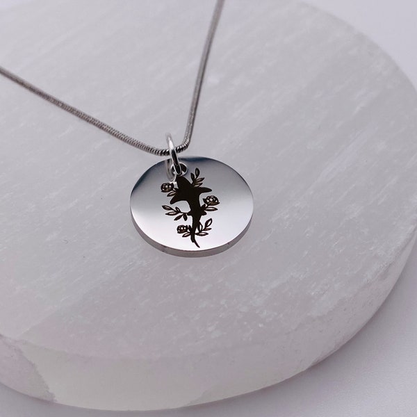 Dainty Layering Necklace | Floral Shark Necklace | Shark Jewelry | Ocean Jewelry | Nautical Jewelry | Shark Necklace