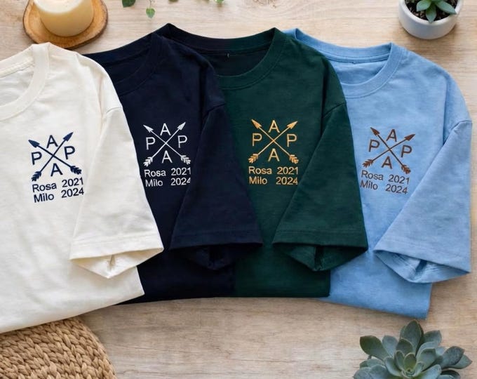 Frischgebackener Vater Eltern 2026 Geschenk zur Geburt T-Shirt für Papa personalisiert | Vatertagsgeschenk Opa| Geschenk für werdenden Papa