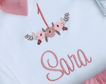 Personalisiertes Geburtstagsshirt für Kinder l Oberteil Mädchen