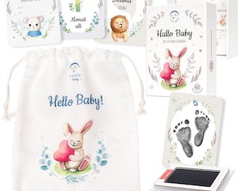 Geschenk Geburt l45 Meilensteinkarten Monatskarten Junge Mädchen Meilensteine Karten Mein erstes Jahr Babygeschenk Aquarelle regenbogen