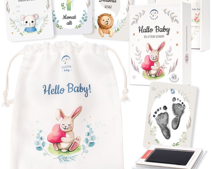 Geschenk Geburt l45 Meilensteinkarten Monatskarten Junge Mädchen Meilensteine Karten Mein erstes Jahr Babygeschenk Aquarelle regenbogen