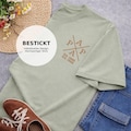 Besticktes T-Shirt für Papa personalisiert mit Name & Geburtsjahr | Vatertagsgeschenk | Geschenk für werdenden Papa product logo