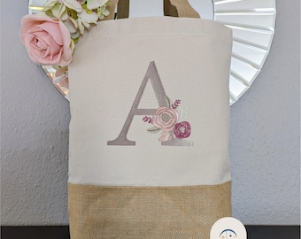 Tasche personalisiert Weihnachtsgeschenk Hebamme Jutebeutel Geburtstag für Mama Oma Freundin Tante, Personalisierbare Baumwoll Umhängetasche