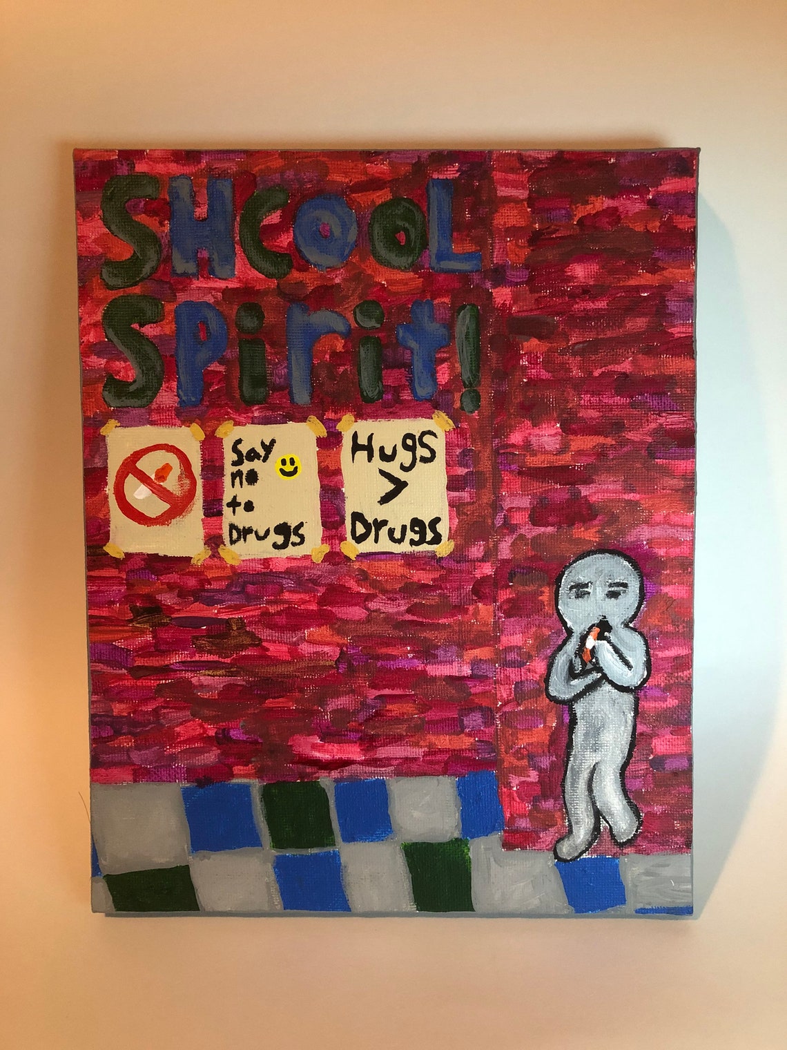 Dont do drugs painting 8 by 10 Etsy