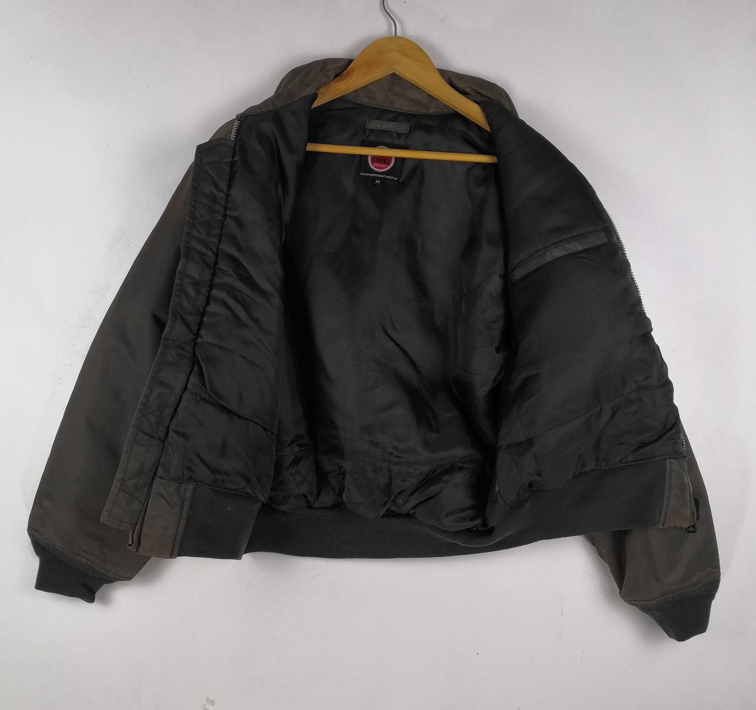 Vintage 90s Lucky Strike Bomber Jacket U.S Air Force Jacket Etsy