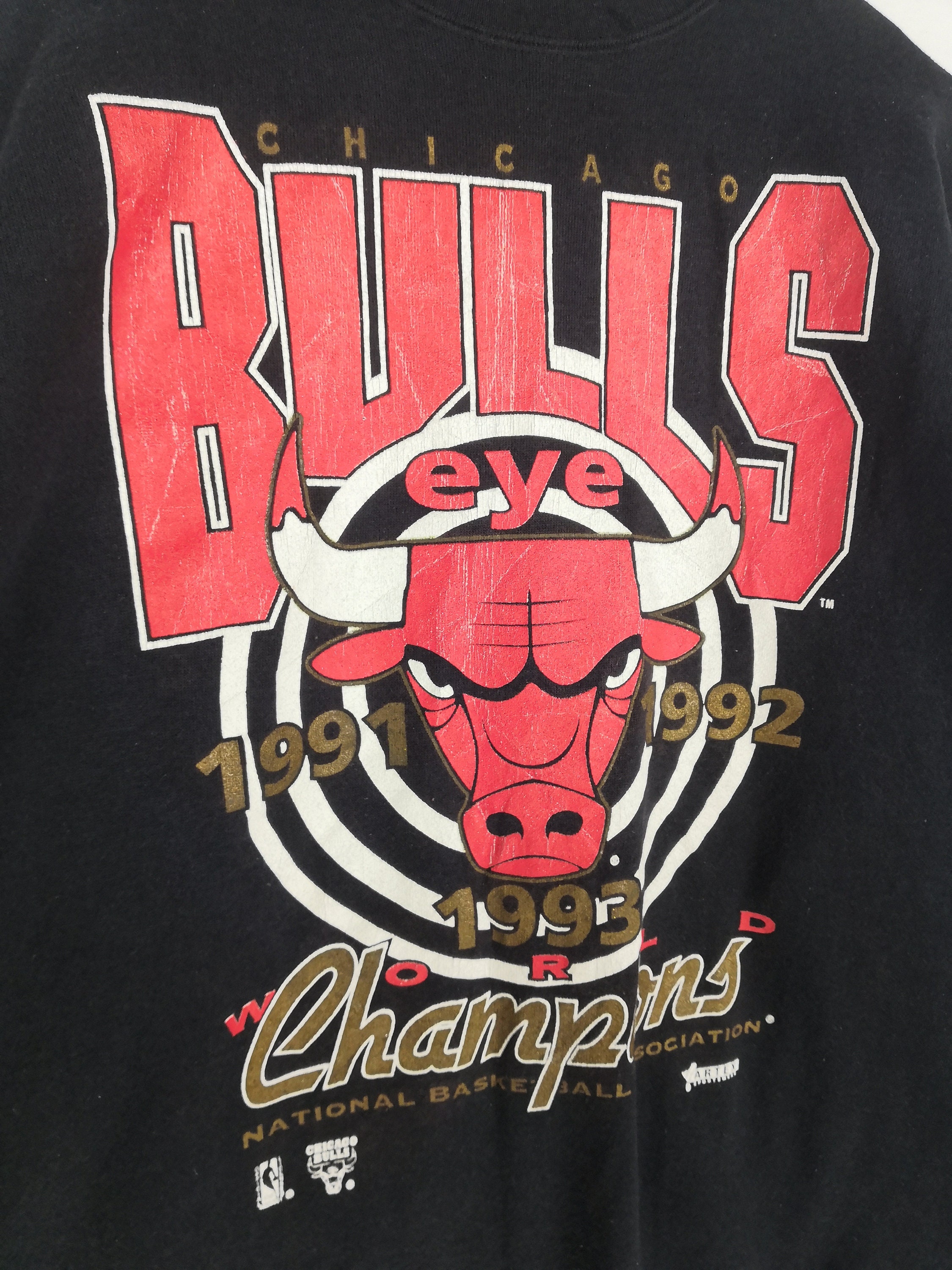 Vintage 90s Chicago Bulls Sweatshirt World Champions | Etsy