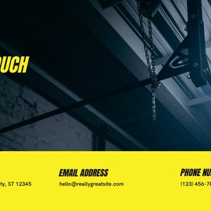Luxury Canva Gym Website Template: Exclusive and Customizable Design