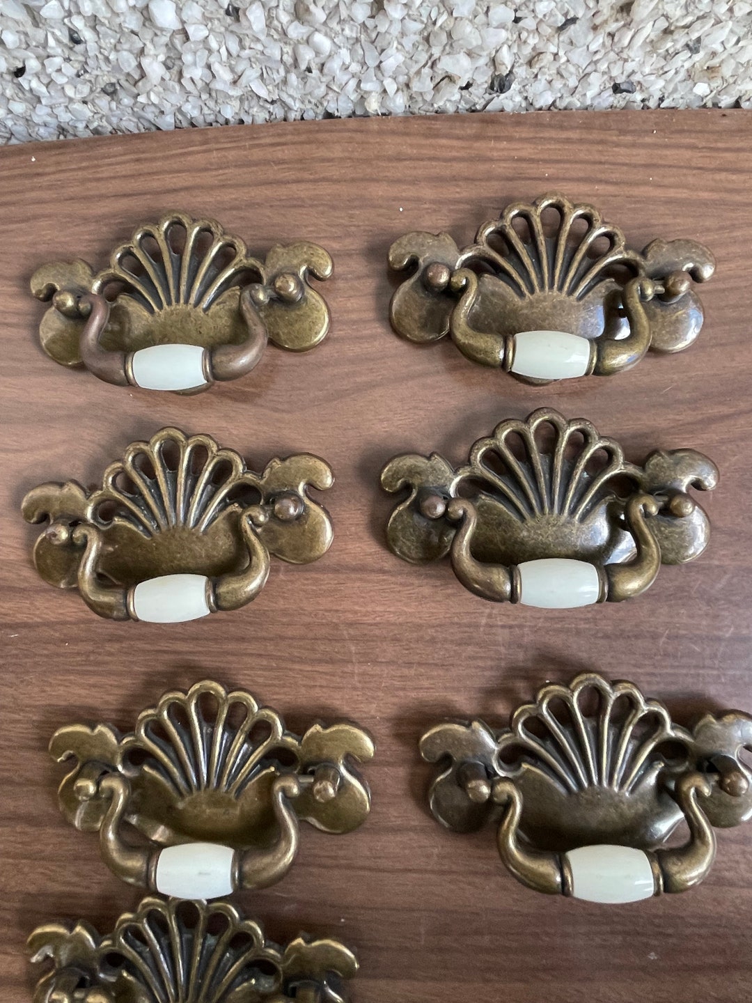 7 Vintage Brass Handles Etsy