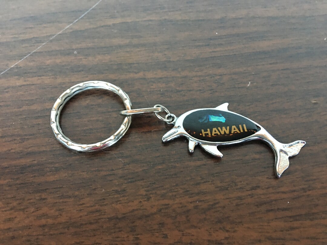 Vintage Hawaii Dolphin Key Chain Etsy