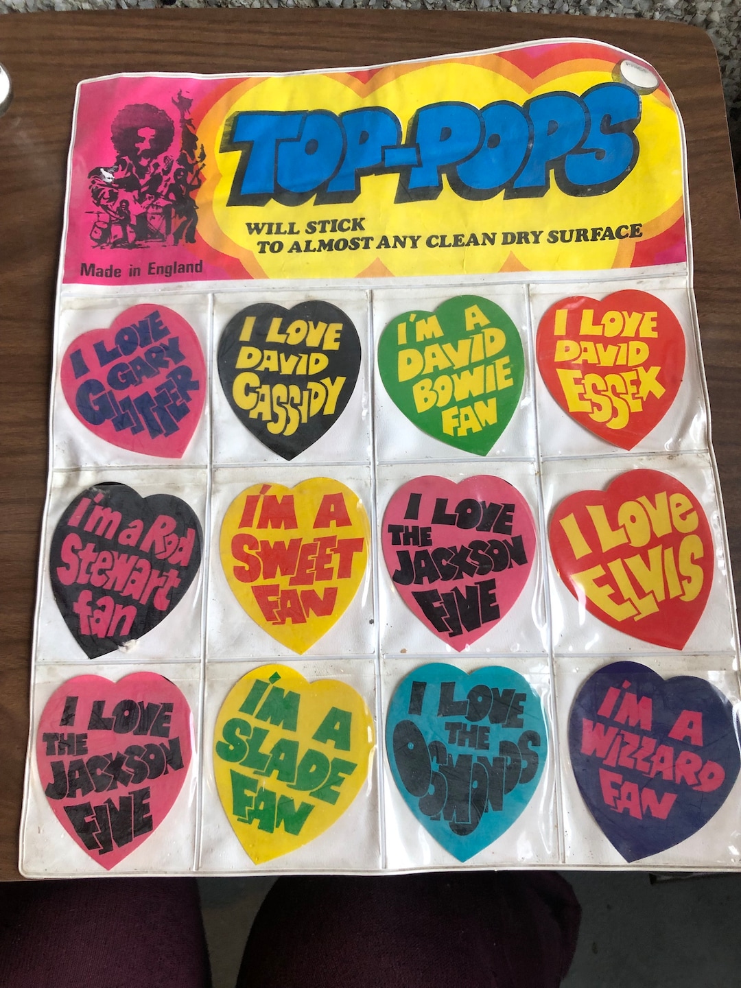 Vintage Sticker Display 70’s Bands - Etsy