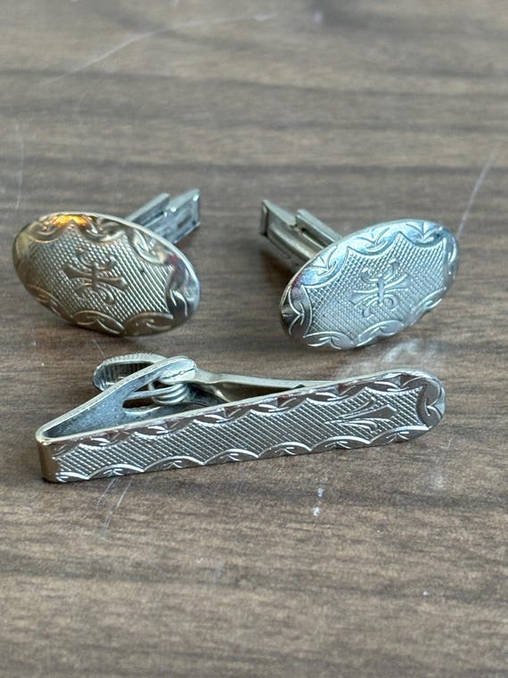 ヴィンテージのネクタイピンとカフスボタン - Etsy 日本