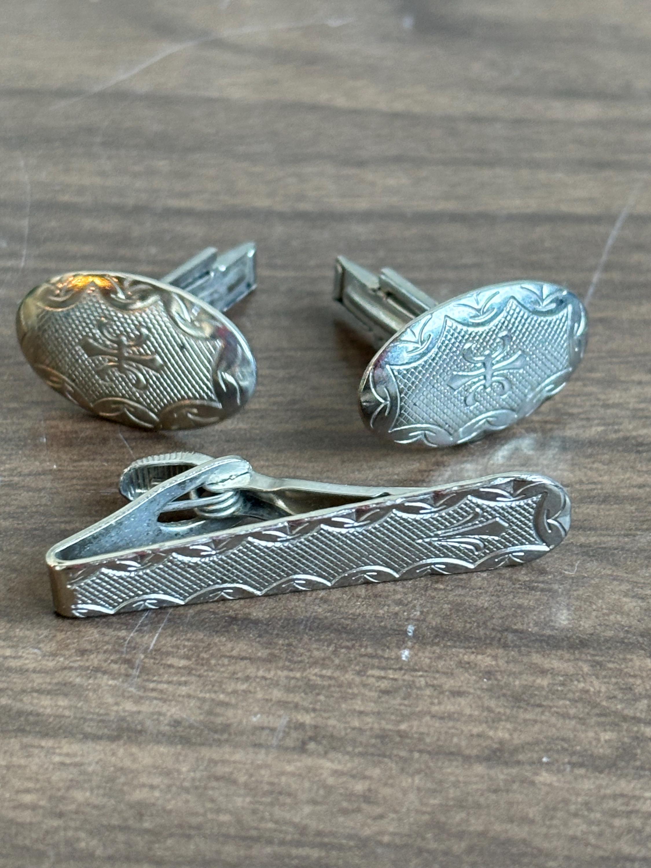 ヴィンテージのネクタイピンとカフスボタン - Etsy 日本