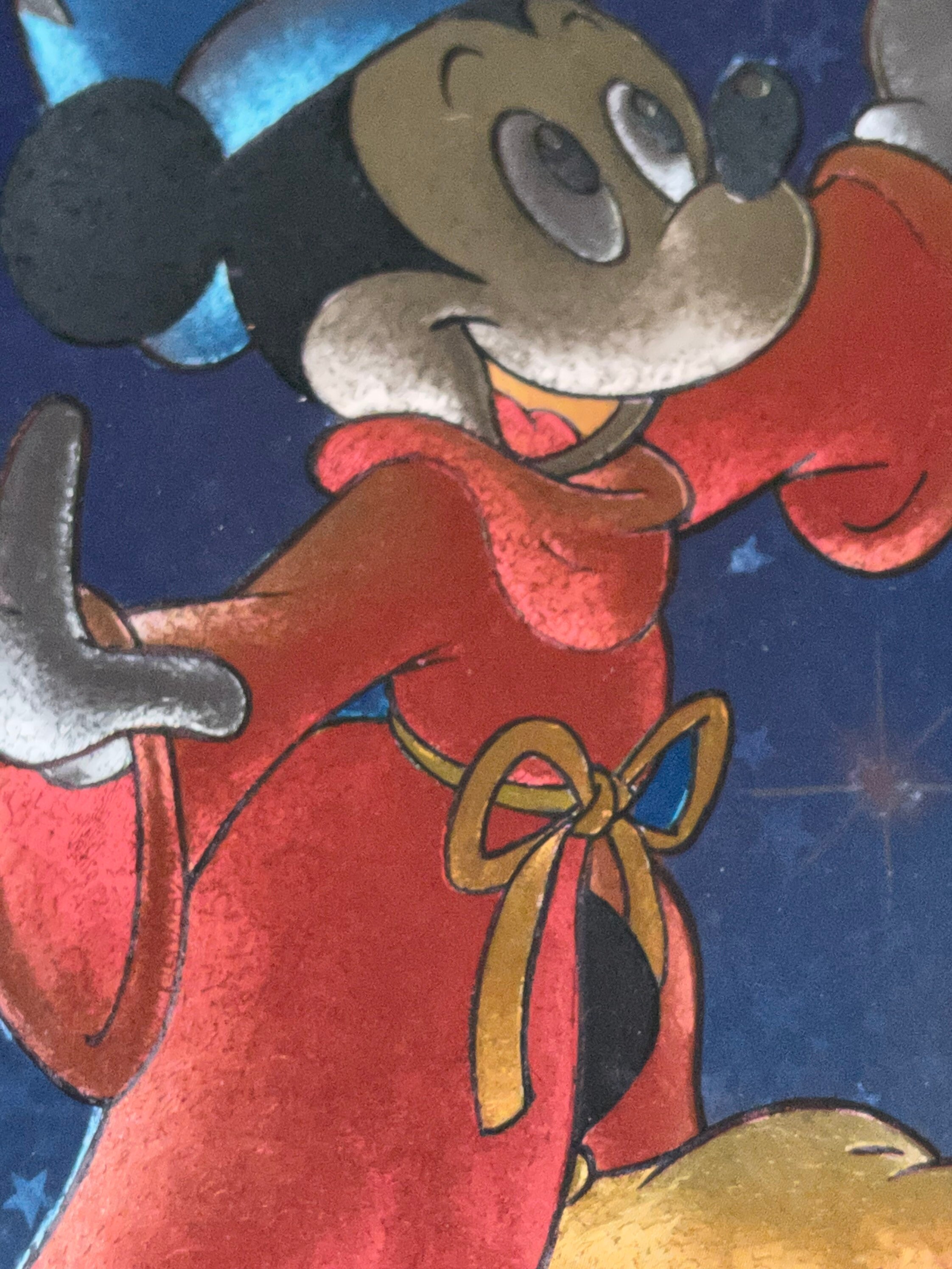 Vintage Disney Metallic Foil Mickey Mouse Fantasia Print - Etsy Vintage Disney Metallic Foil Mickey Mouse Fantasia Print - Etsy