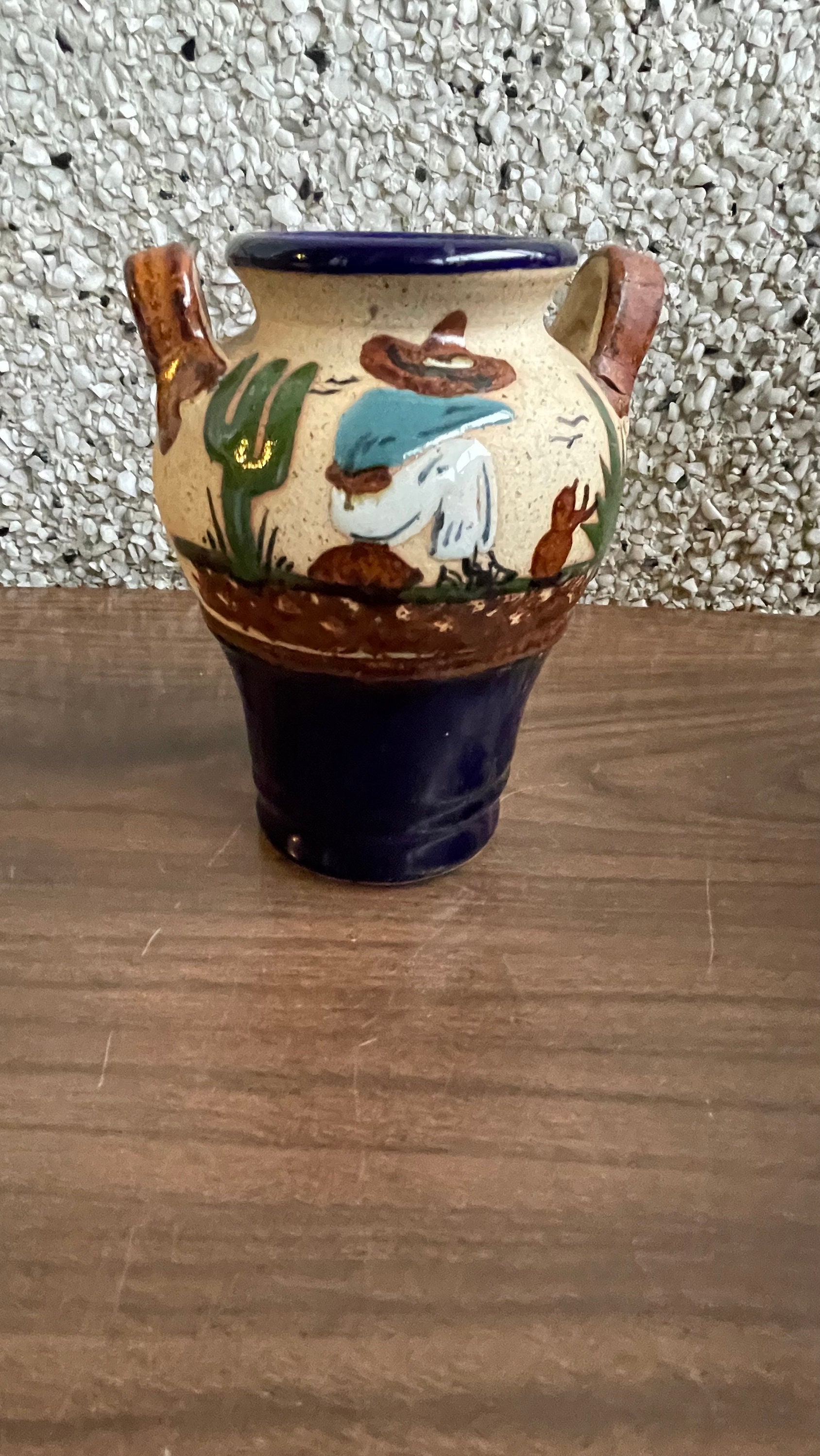 （希少レア）メキシコ・プエブラ　陶器花瓶 ヴィンテージのメキシコの花瓶 - Etsy 日本